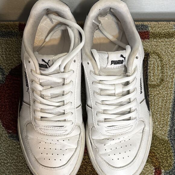 Puma Footwear Caven 380810-02 White Black Lace Up Athletic Sneaker Shoes Mens 9 - Picture 6 of 7